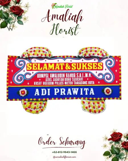 Papan Bunga Ucapan Selamat Priuk